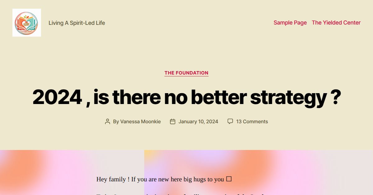 Yielded 2024 , is there no better strategy ? – yielded