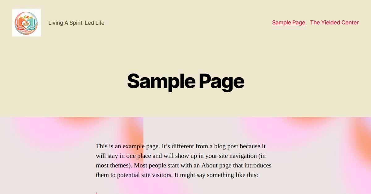 Sample Page – yielded