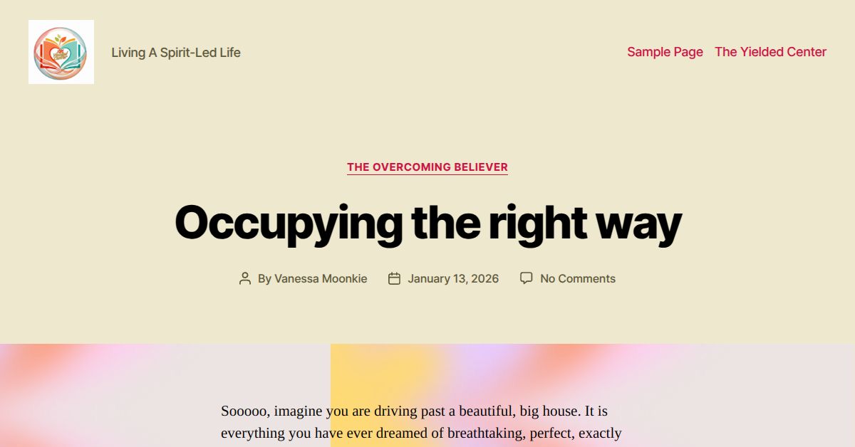 Yielded Occupying the right way – yielded